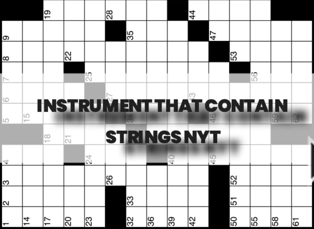 instrument that contains strings nyt