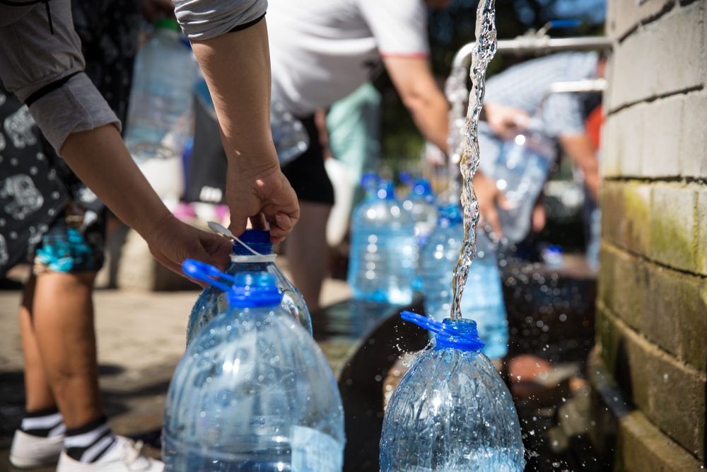 how long should 230gals of water last camping