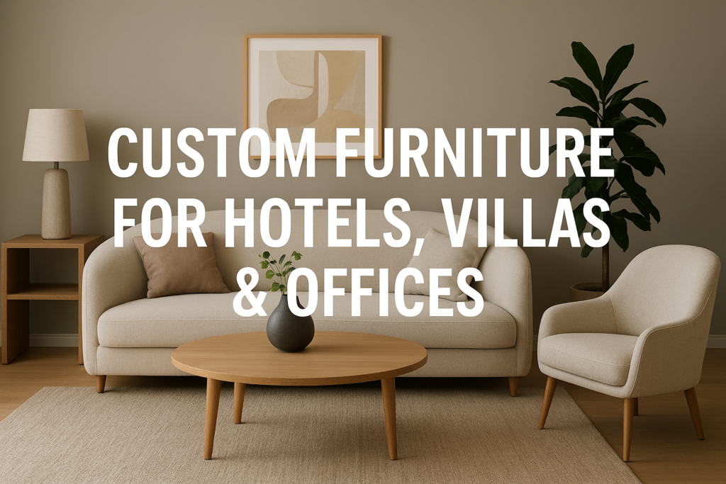 Custom Furniture Solutions for Hotels, Villas & Commercial Spaces
